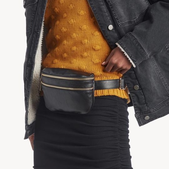 Sole Society Cadee Belt Bag Gray Crossbody - Picture 2 of 6